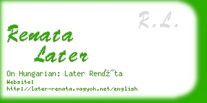 renata later business card